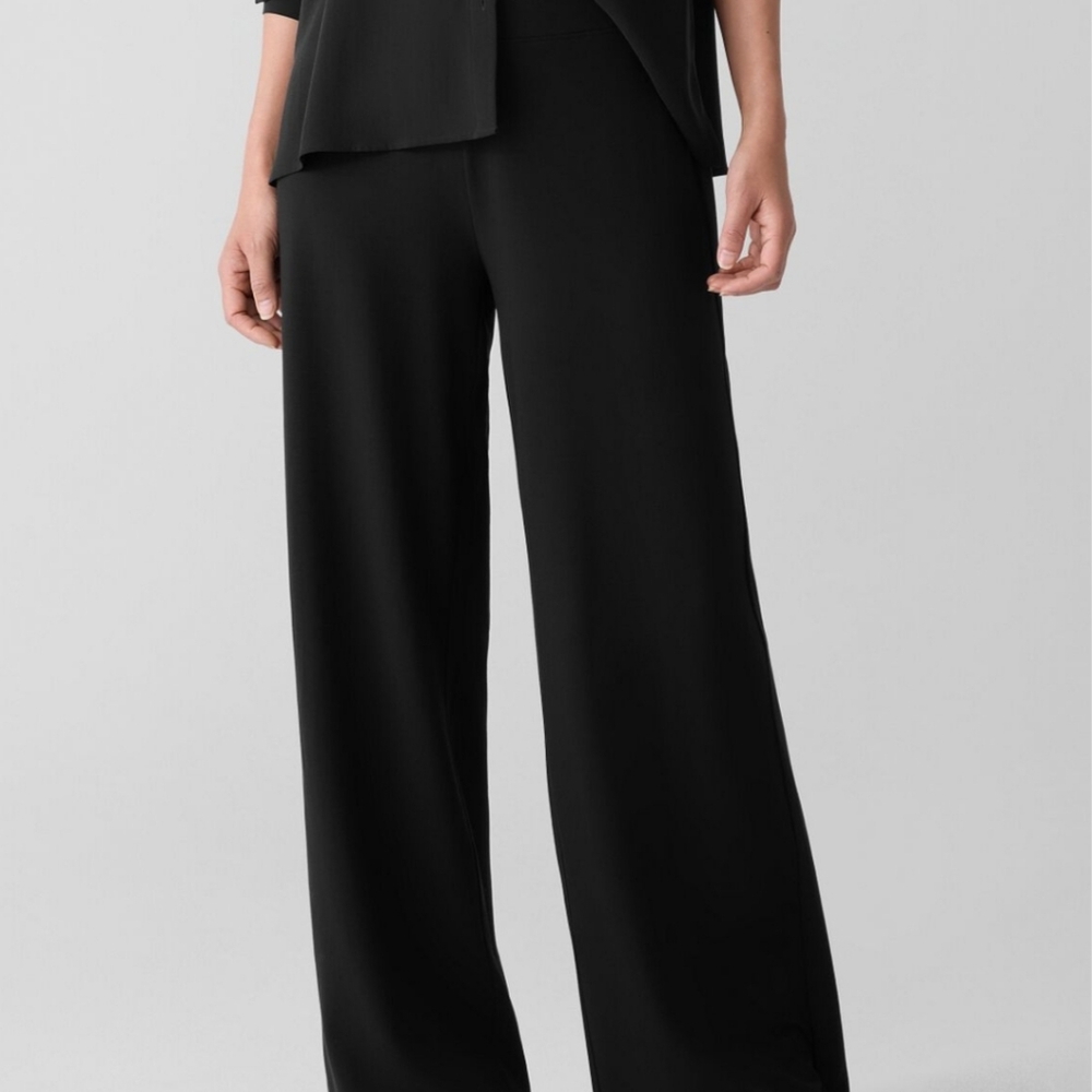 Eileen Fisher Black Wide Leg Pants